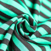 Einfache grün gestreifte Tuniken aus Baumwolle Korea Fotografie asymmetrische Maxikleider