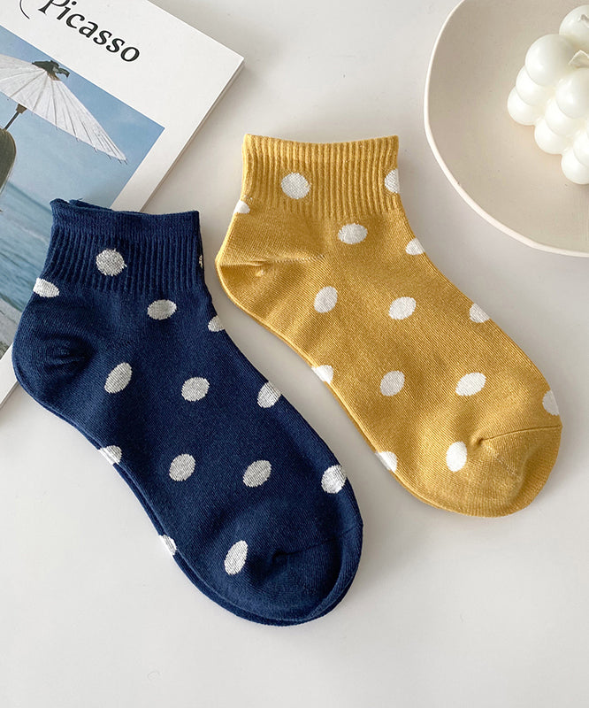 Spring And Summer Dot Jacquard Cotton Low Cut Socks
