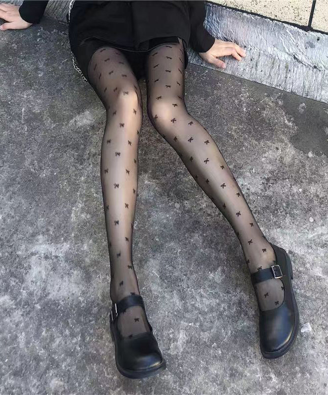 Spring And Summer Thin Black Dotted Sexy Pantyhose