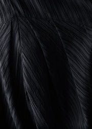 Style Schwarz Gestreifte Patchwork-Baumwolllaternenhose Frühling