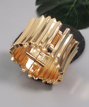 Style Gold Alloy Hollowed Out Bangle