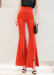 Style Rose High Waist Slim Fit Flared Trousers Spring