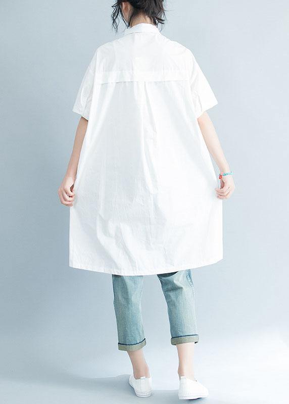Style prints Cotton clothes Fashion Ideas white Dresses summer - SooLinen