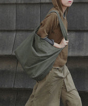 Stylish Army Green Vintage High-capacity Canvas Satchel Handbag Messenger Bag