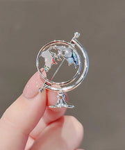 Stylish Gold Alloy Hollow Out Terrestrial Globe Brooches