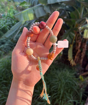 Stylish Hand Knitting Star Moon Bodhi Tassel Bracelet