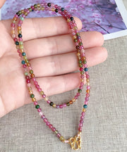 Stylish Rainbow Beading Graduated Bead Necklace