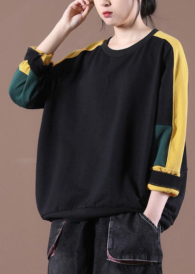 Trendy Black Casual Pullover Streetwear - SooLinen
