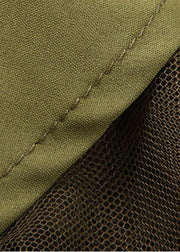 Einzigartige grüne elastische Taille Tüll eine Linie Röcke Frühling