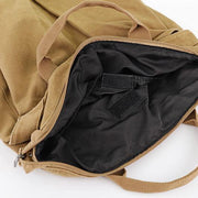 Unique Soft Surroundings Plus Size brown Canvas Square Backpack - SooLinen