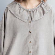 Unique cotton clothes For Women 2019 Ruffled Ideas black short blouses spring