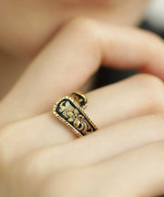 Vintage Gold Sterling Silver Ancient Gold Floral Rings