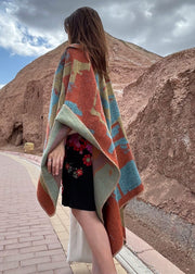 Wearing Ethnic Style Warm Shawl Faux Cashmere For Women
