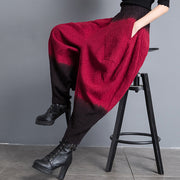 Knickerbocker mit weitem Bein, personalisierte Haremshose, lockere Freizeithose mit großem Schritt und Farbverlauf
