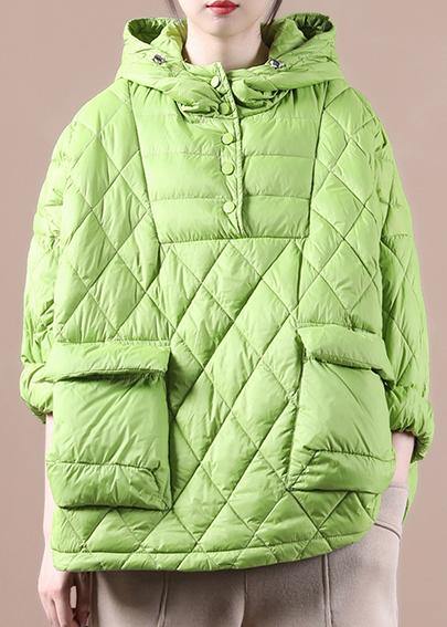 Winter Clothes 2021 Green New Women Loose Large Size Cotton Coat - SooLinen