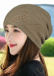Winter Fashion Versatile Warm Black Embroidered Boonie Hat