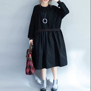 Women Clothing Casual Loose Dress Fashion Patchwork Dresses