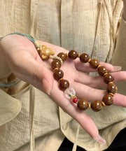 Women Hand Knitting Beads Tassel Charm Bracelet