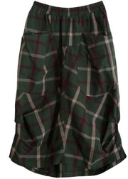 Women's dress English half skirt all match temperament irregular skirt - SooLinen