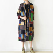 boutique multi color patchwork coat plus size o neck cardigans boutique batwing sleeve long jackets