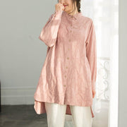 diy Jacquard-Baumwollkleidung für Frauen angepasste Tutorials rosa Kastenoberteile