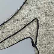 fall fashion 2024 casual knit cotton dresses light gray long sleeve sweater dress