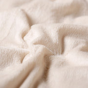 Mode beige Wollmantel mittellanger Patchwork-Mantel mit V-Ausschnitt