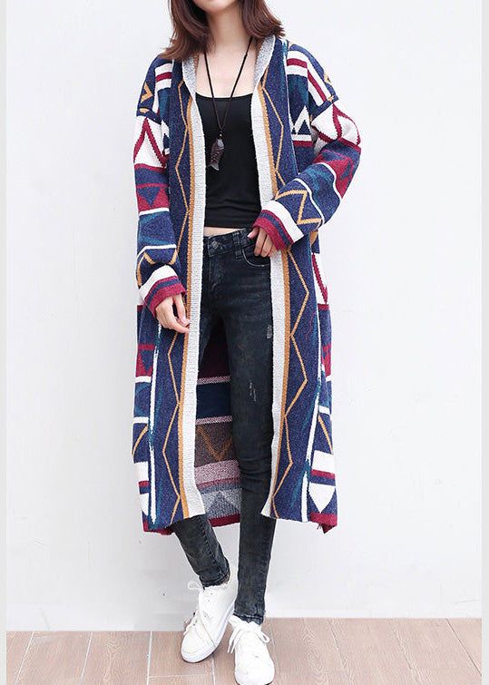 multi color fashion cotton knit cardigans loose casual long sleeve  fit sweater coats
