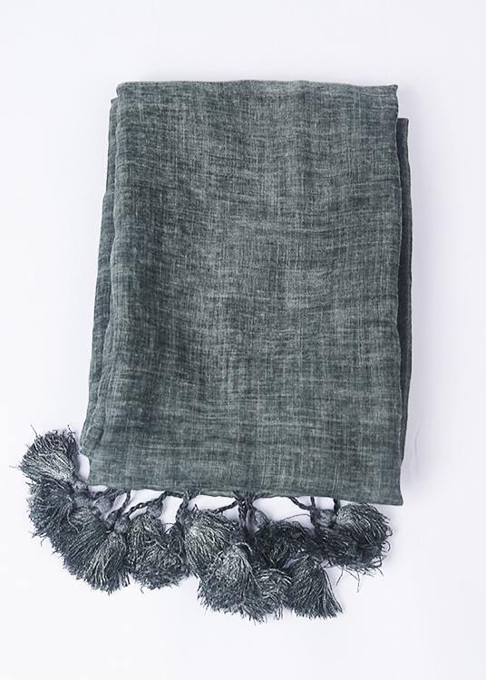 new original green cute cotton scarves mational windgrow shawl scarf - SooLinen