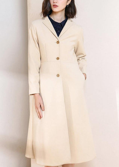 Fine spring coats women blouses nude Plus Size Clothing coat - SooLinen