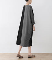 the lost 2024 strip cotton caftans fashion cotton dresses long oversized casual outfits