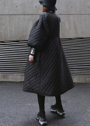 thick oversize warm winter coats black lantern sleeve women parkas - SooLinen