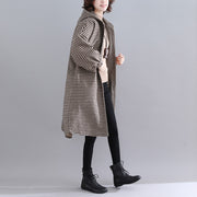 thick plaid womens parkas trendy plus size hooded warm winter coat Luxury long sleeve winter coats
