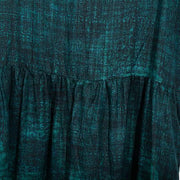 fine green natural linen dress plus size o neck linen maxi dress Elegant short sleeve gown