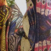 Winter neuer Pullover mit Alphabet-Schmetterlingsdruck, übergroße, lässige Strickoberteile mit Fledermausärmeln