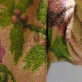 Winterpullover mit dicken Drucken aus Baumwolle plus Größe mit O-Ausschnitt, lässiges Strickoberteil