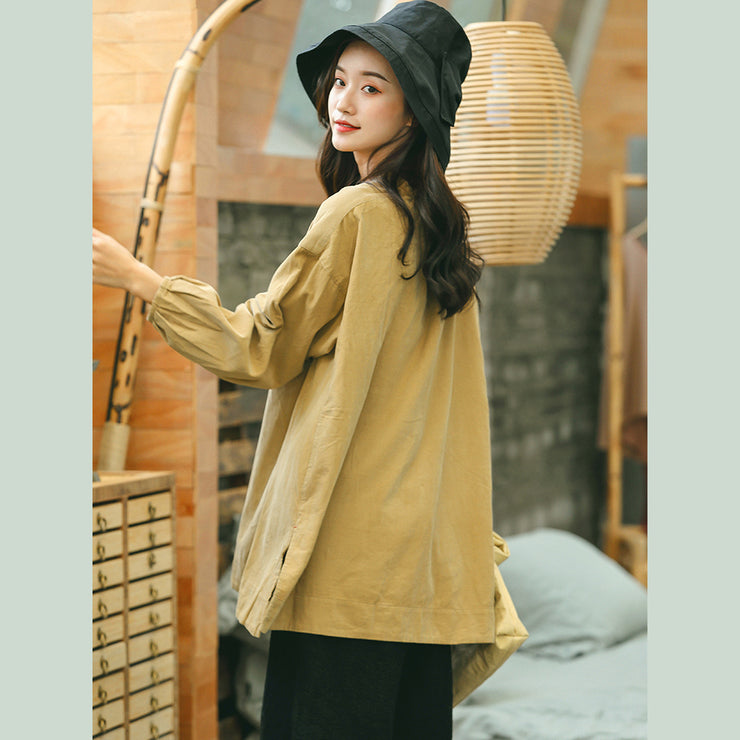 women yellow shirt plus size clothing stand collar baggy t shirts 2018 side open clothing tops